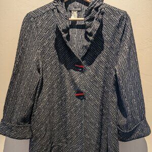 Moonlight by Y&S Assymetrical Jacket EUC size small (fits 43" bust)